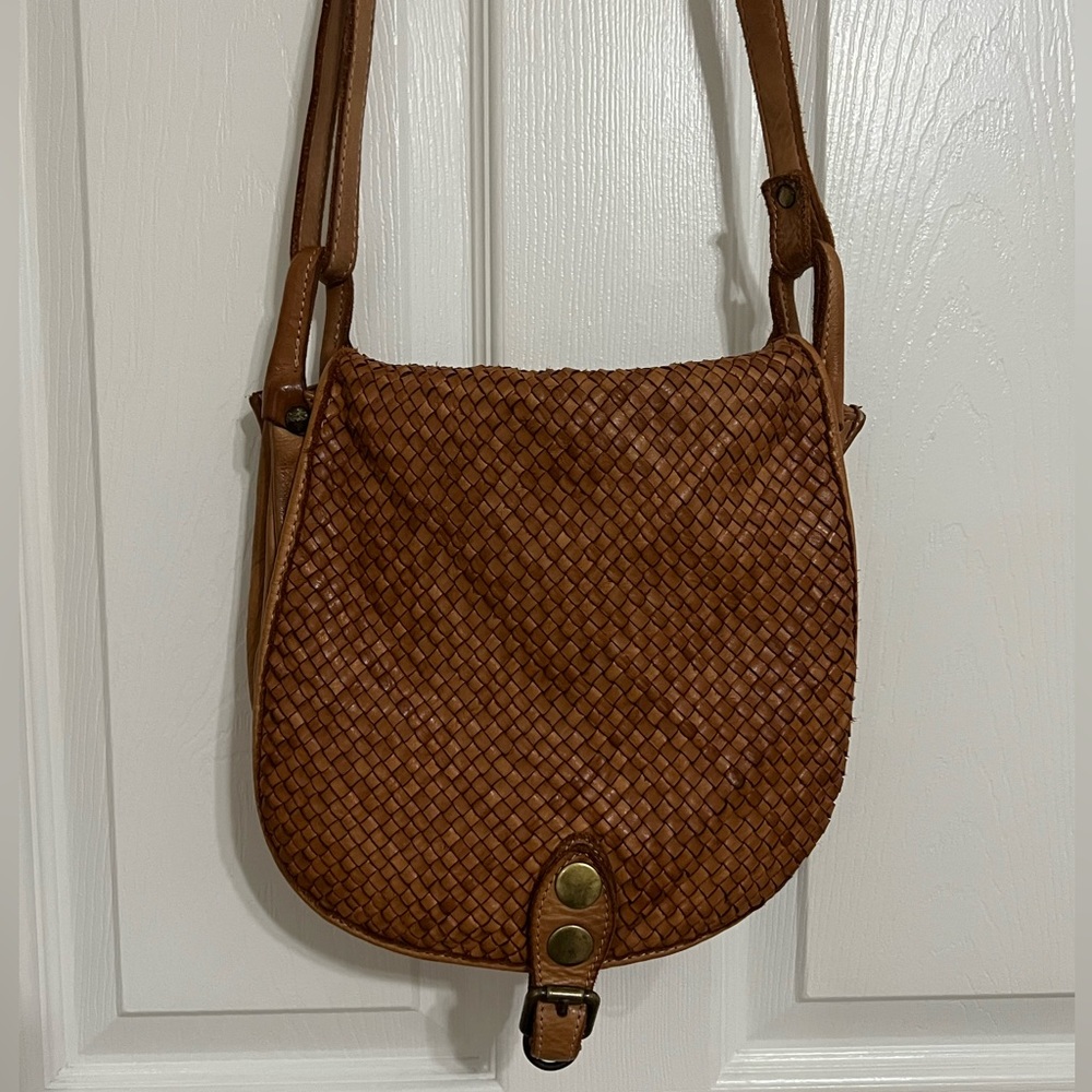 Frank Exe leather crossbody bag made in Italy